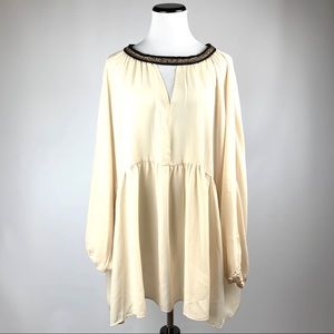 NWT Hayden Chain embellished boho top